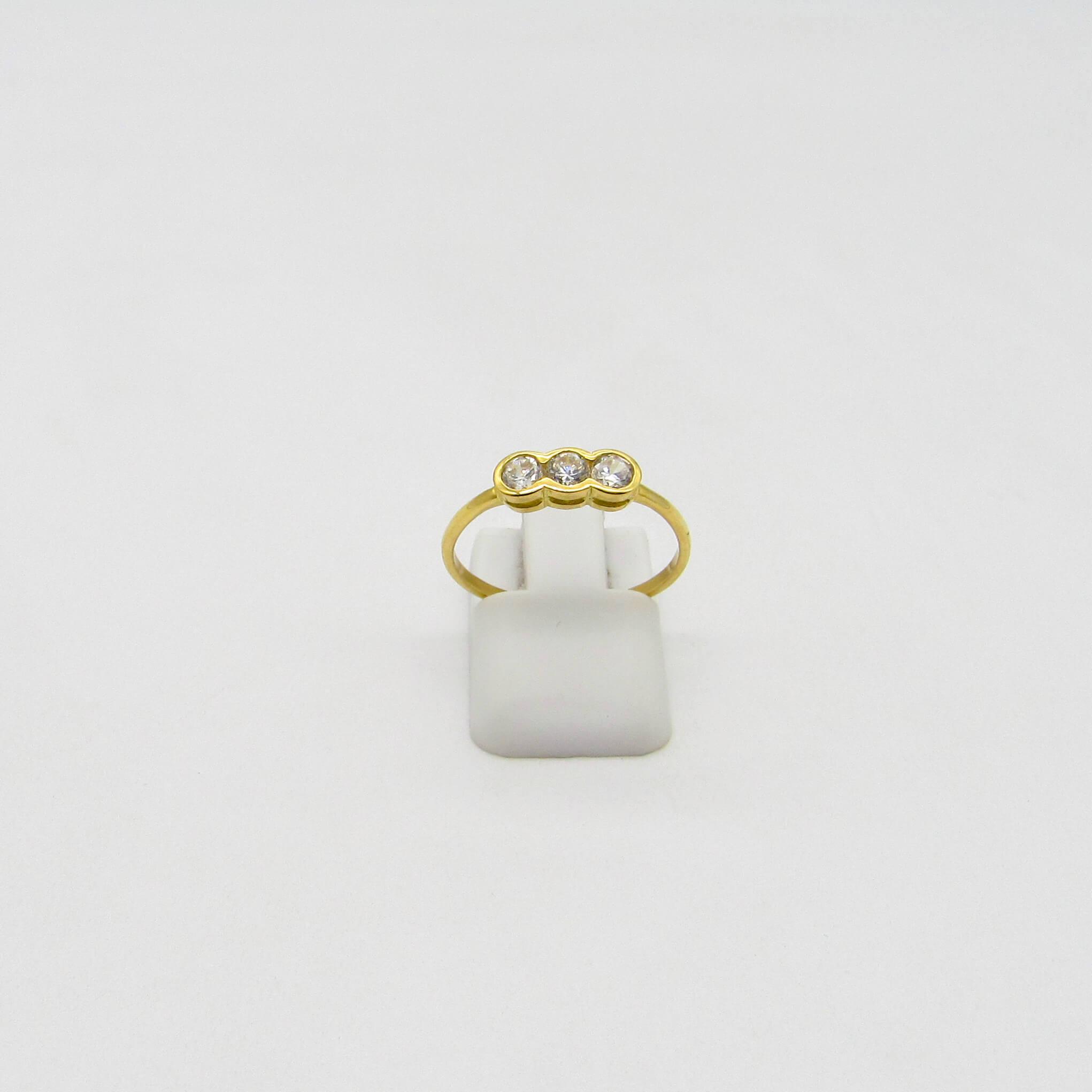 ANILLO CUBICS *3 /O.AMARILLO